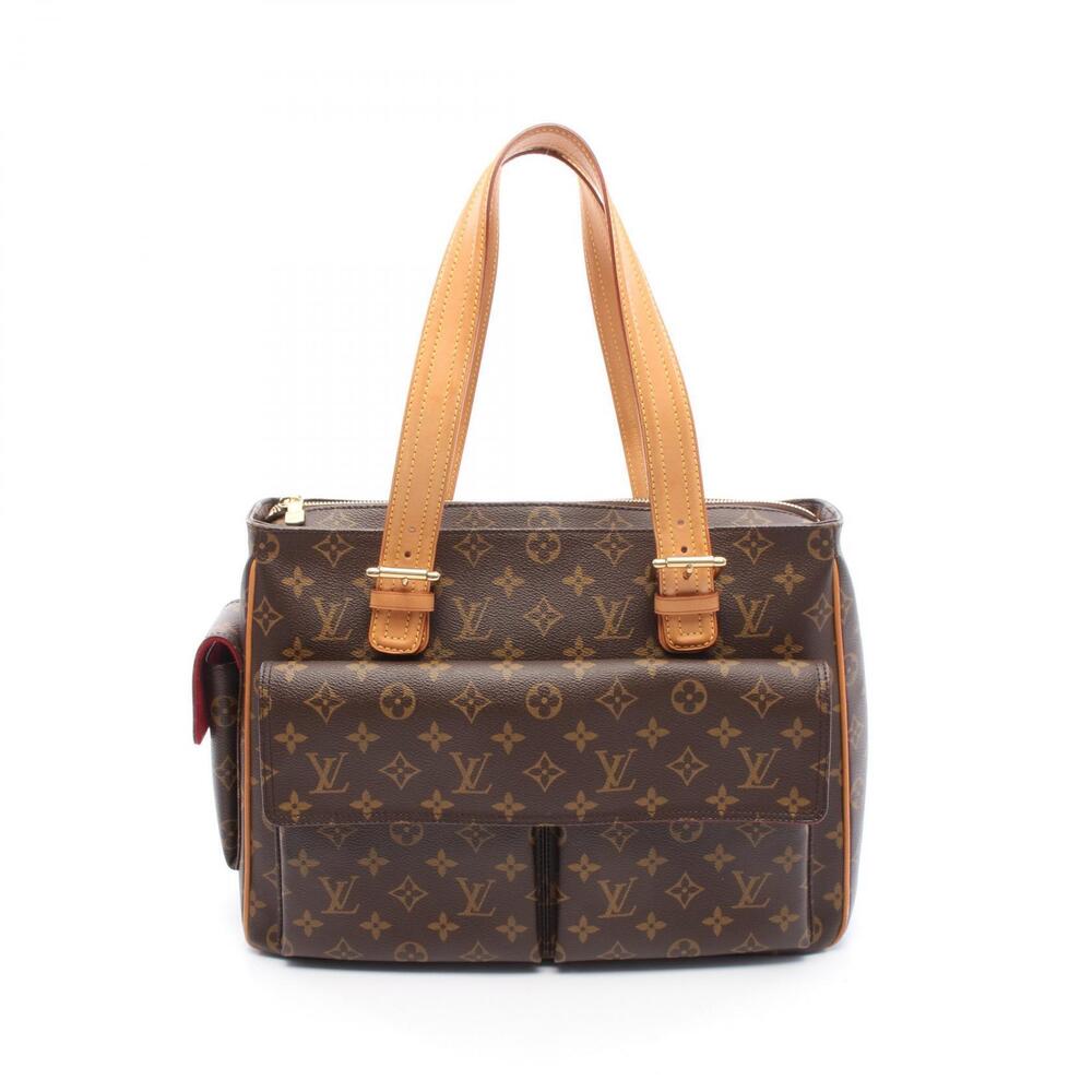 Louis Vuitton Multiplicit Handbag Canvas Leather Monogram Brown